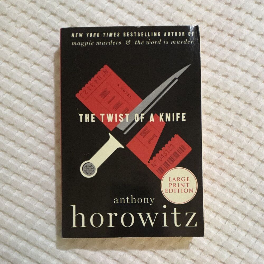 Anthony Horowitz The Twist of a Knife Hawthorne Large Print (2022)